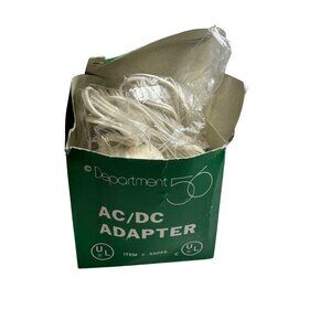 Department 56 AC/DC Adapter With Box Department 56 UL 55026 Untested